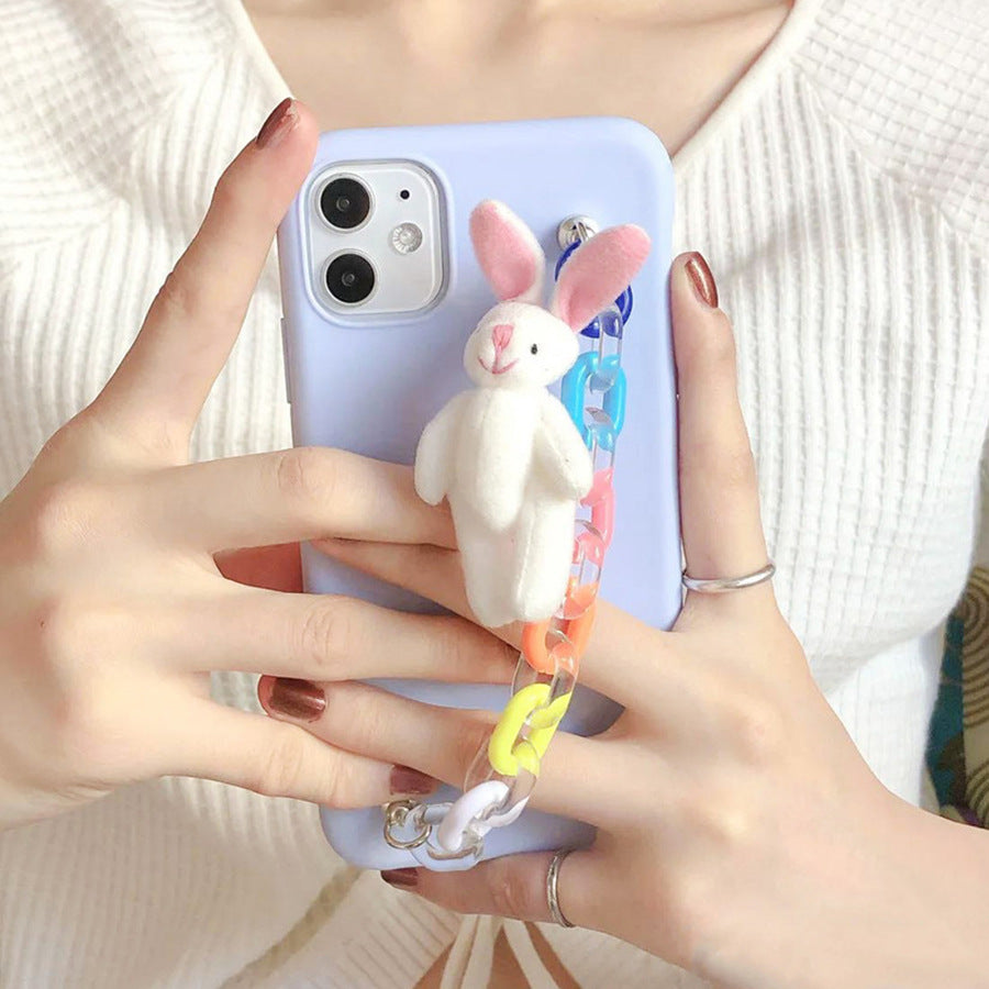 Cute Bear Chain Phone Case