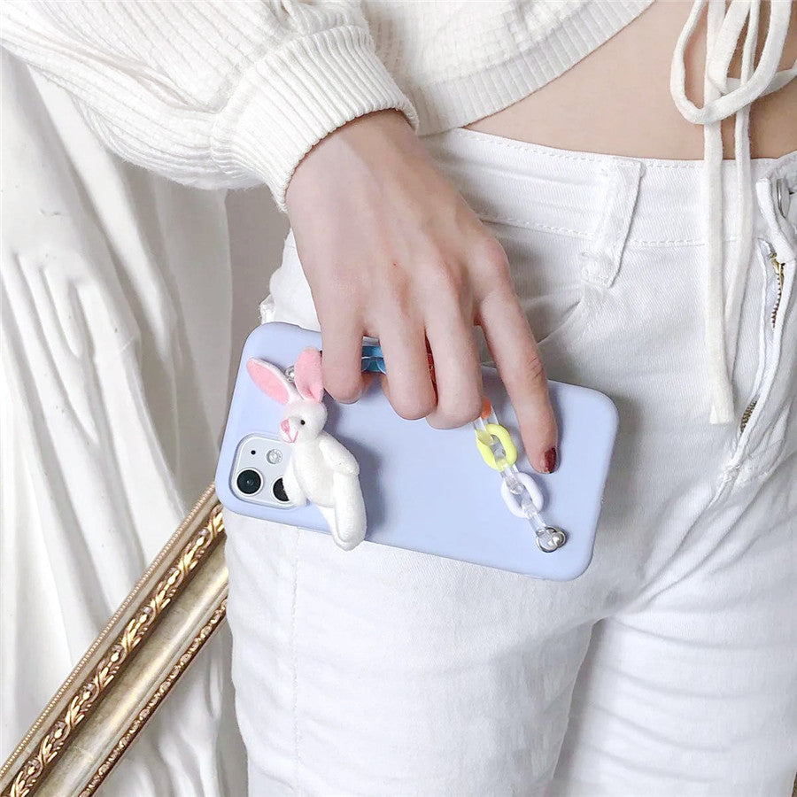 Cute Bear Chain Phone Case