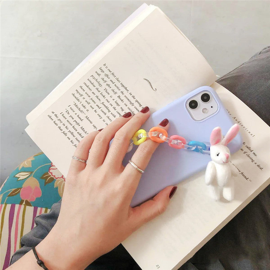 Cute Bear Chain Phone Case