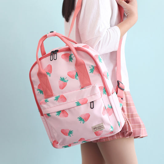 Strawberry And Popsicle Backpack