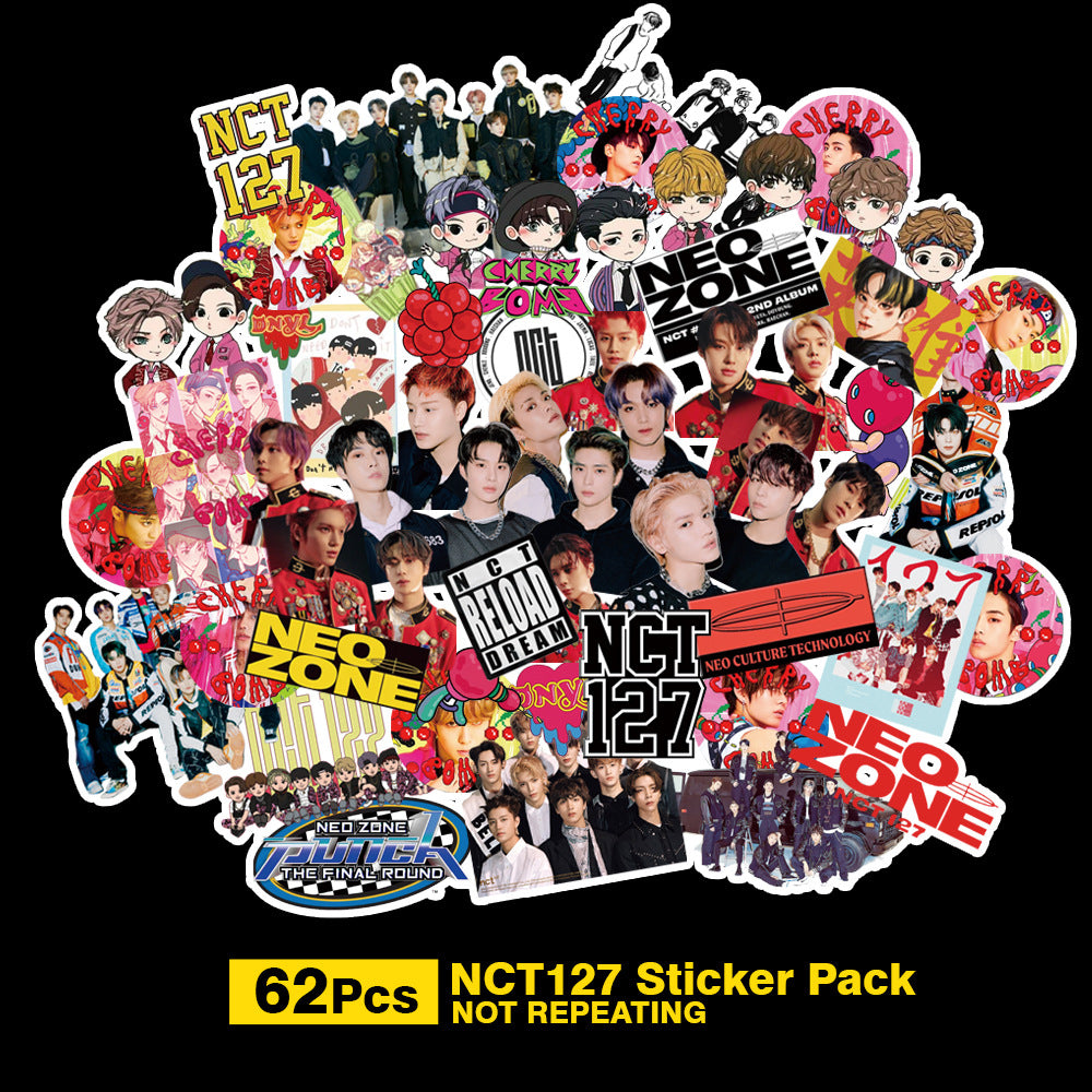 Exo Nct127 Stray Kids Twice Got7 Seventeen Txt Stickers Star Stickers