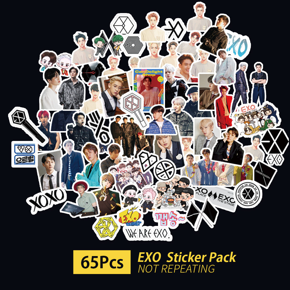 Exo Nct127 Stray Kids Twice Got7 Seventeen Txt Stickers Star Stickers