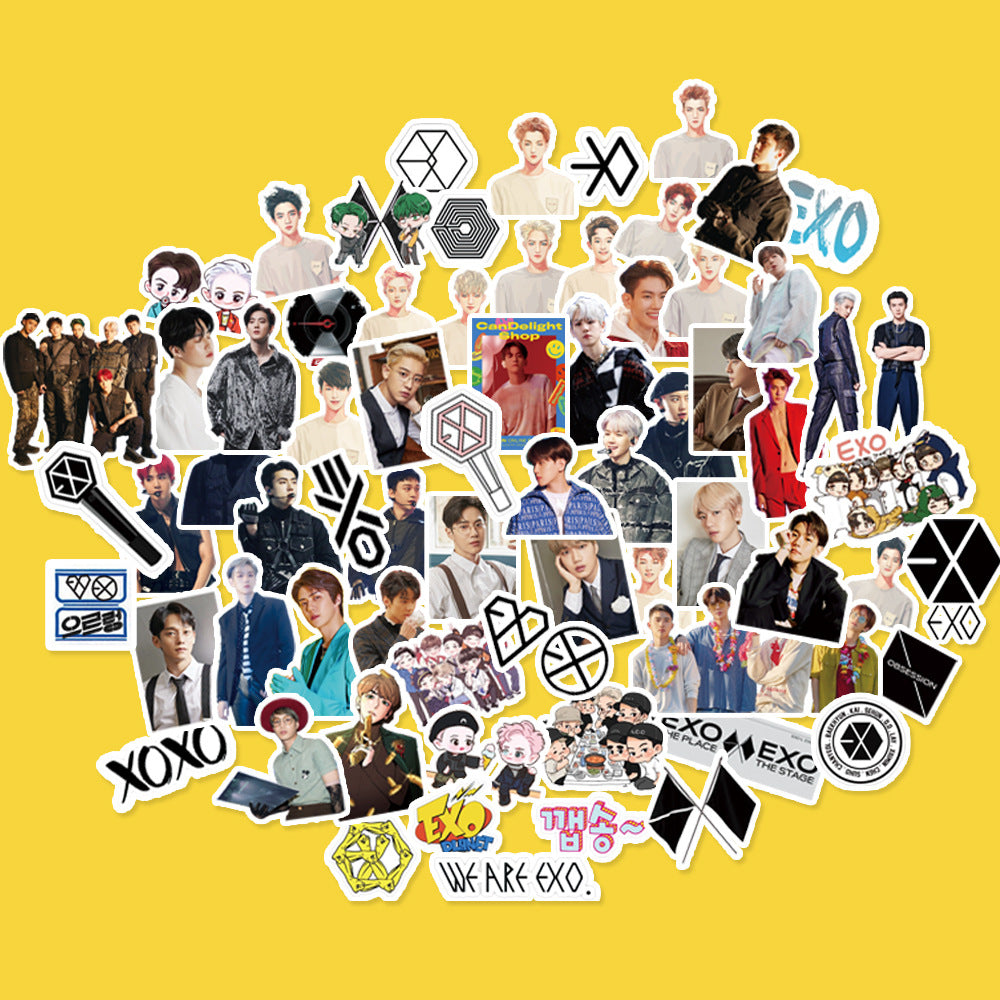 Exo Nct127 Stray Kids Twice Got7 Seventeen Txt Stickers Star Stickers