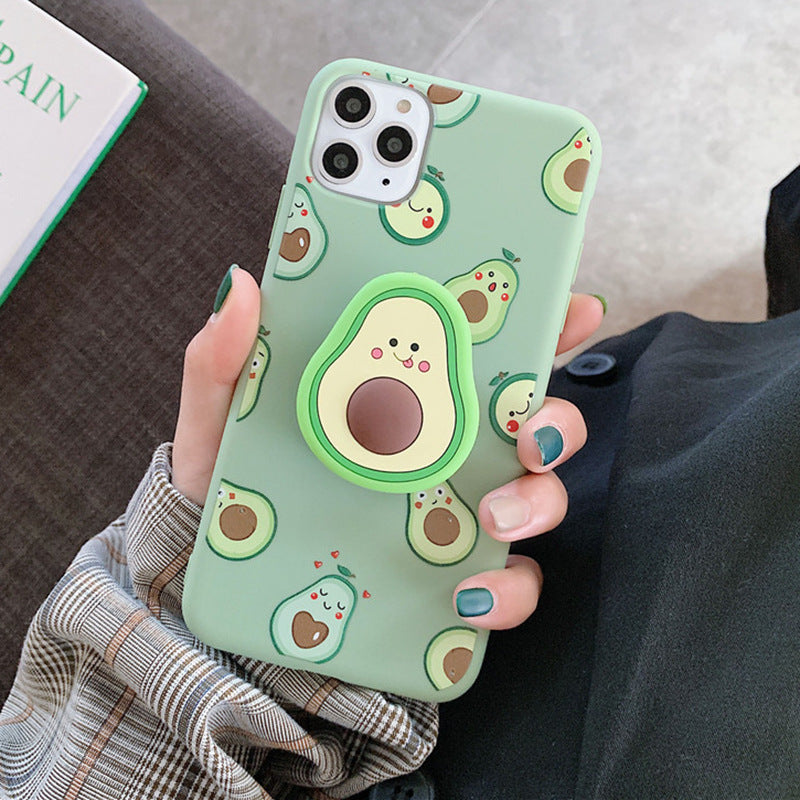 Avocado pop- socket phone case