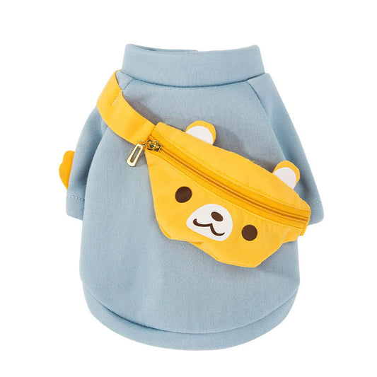 Cartoon backpack pet clothes