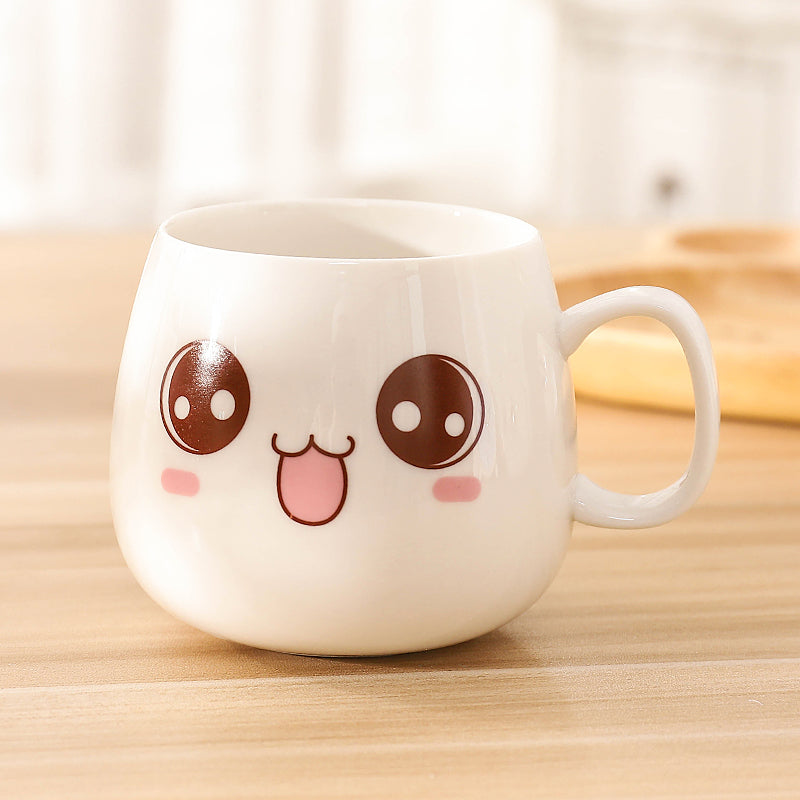 Ceramic kawaii emotions cup