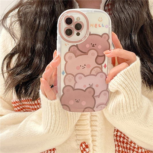 Cute Cartoon Bear Mobile Phone Shell