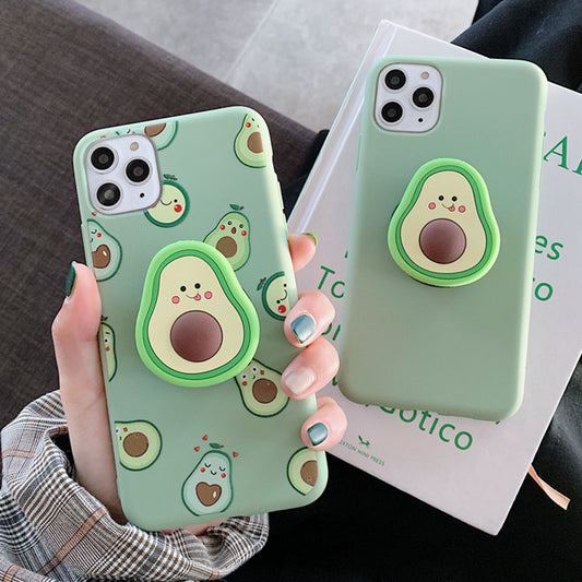 Avocado pop- socket phone case