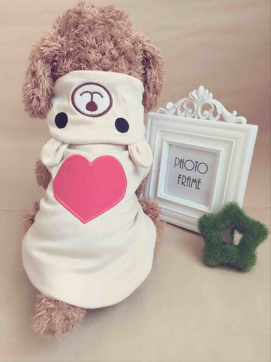 Summer pet clothes, love bears, transform clothes, pet clothes