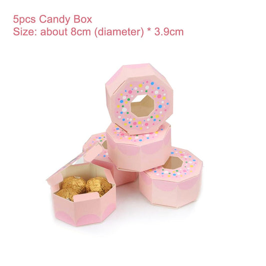 Donut Cream Pop Candy Box Party Favour