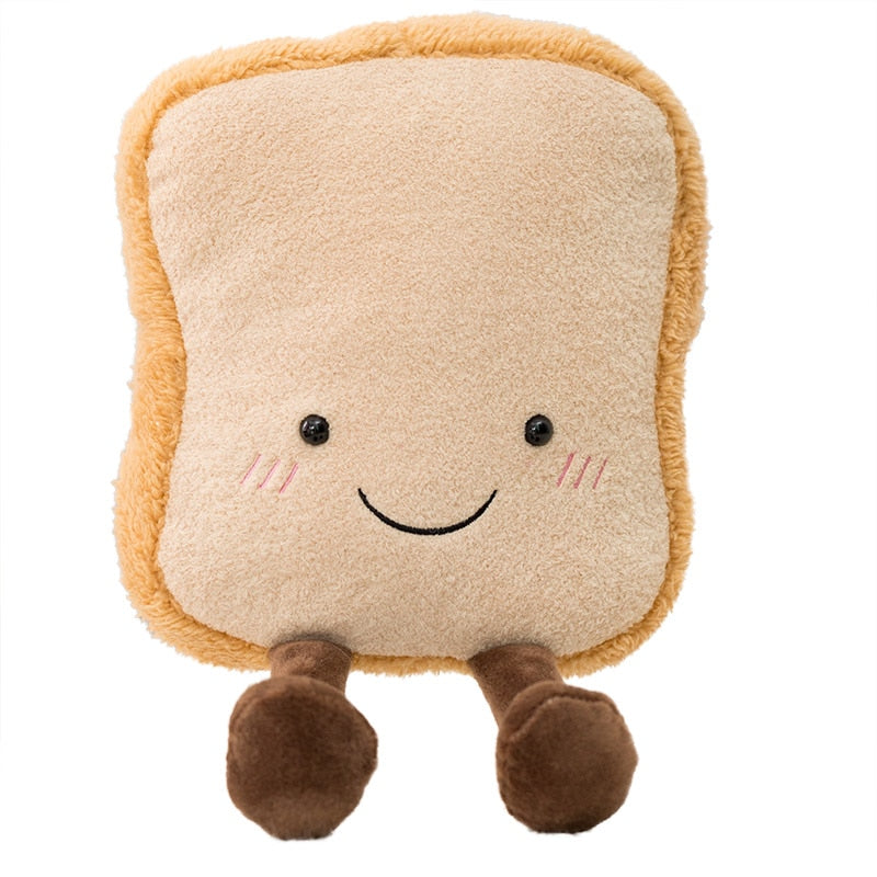 Kawaii Pretzel Croissant Toast Plush Food