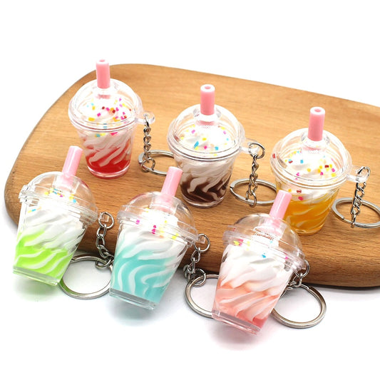 Cute Drinks Keychain