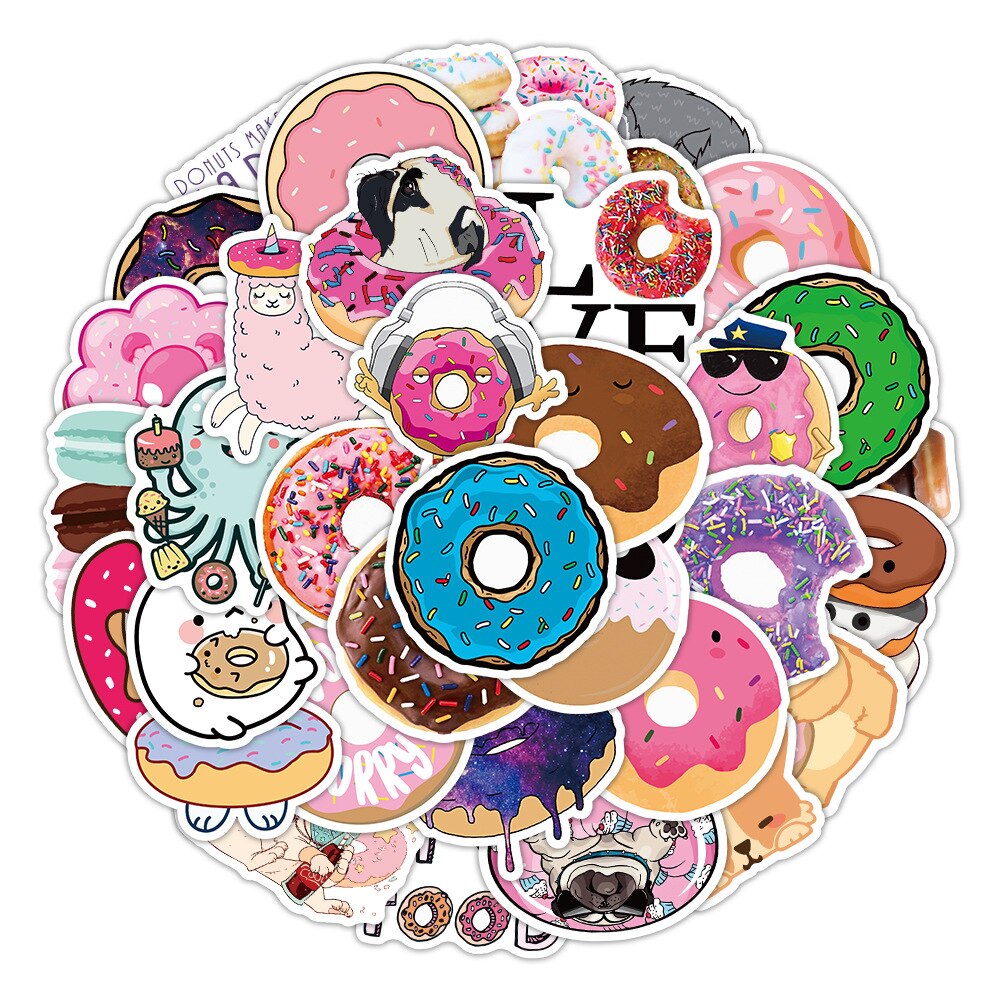 Kawaii Donuts Stickers
