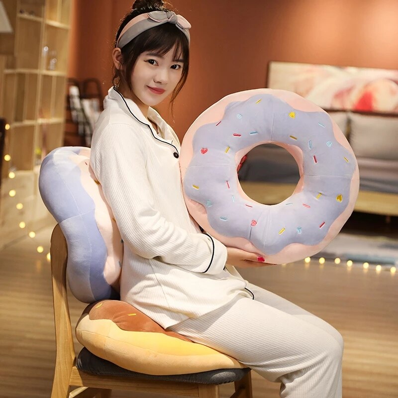 Giant Donut Plush Pillow