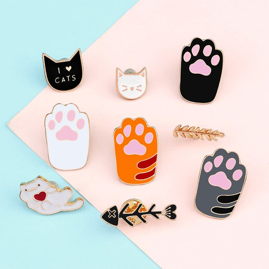 Cat Paws Enamel Pins