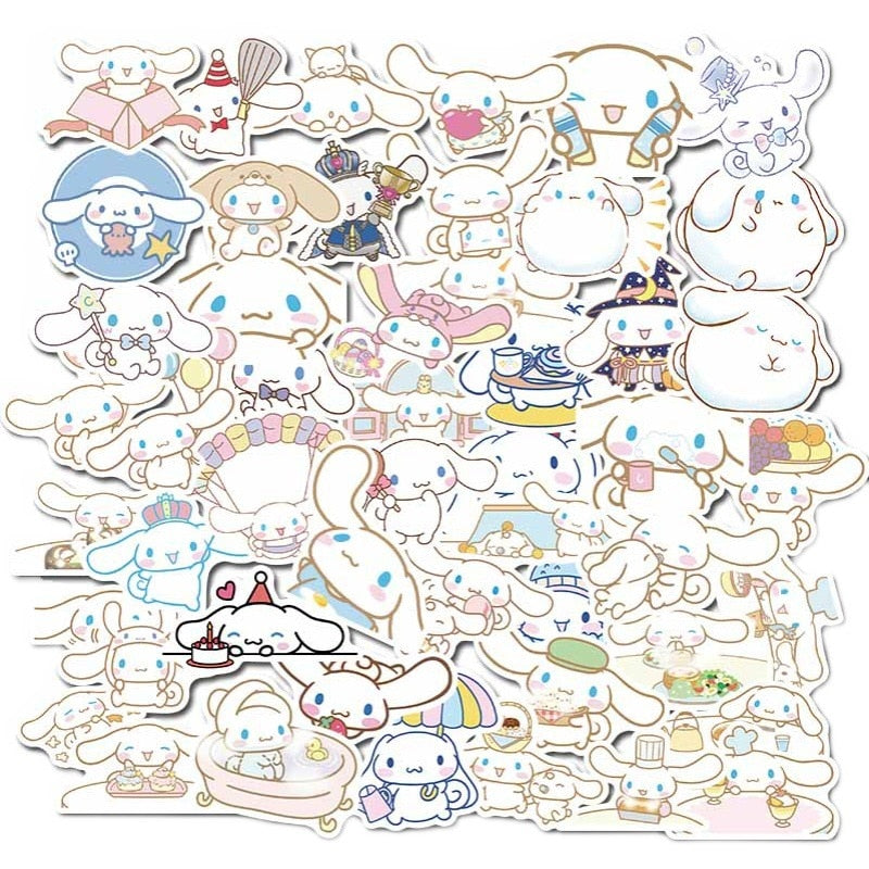 Sanrio Stickers Hello Kitty Kuromi My Melody 50 Pack