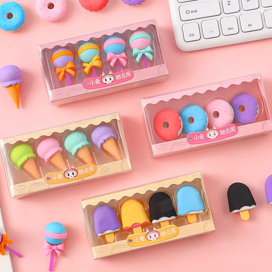 Donut Candy Ice Cream Rubber Eraser