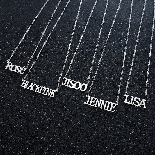 ROSE LISA JISOO JENNIE Long Chain Necklaces