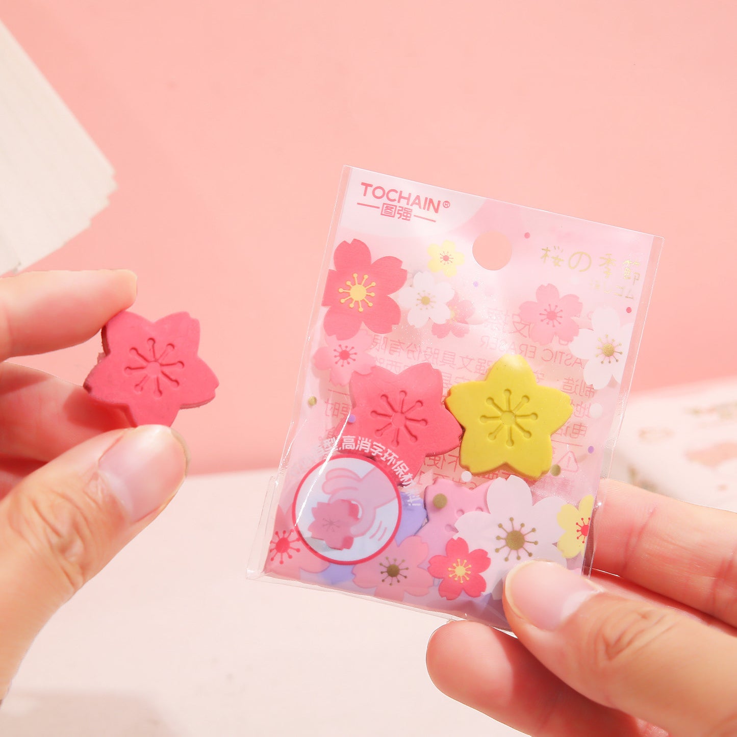 Eraser Cherry Blossom Shape With High Appearance Value