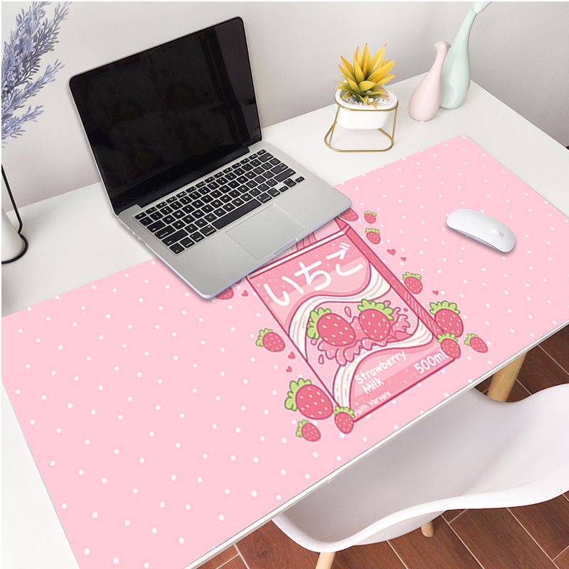 Strawberry Peach Kawaii Design Anti-slip Desk Table Mouse Pad